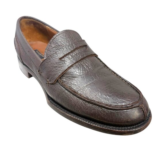 Ermenegildo Zegna COUTURE Lambskin Goodyear Constructed Split Toe Loafer - Picture 3 of 12